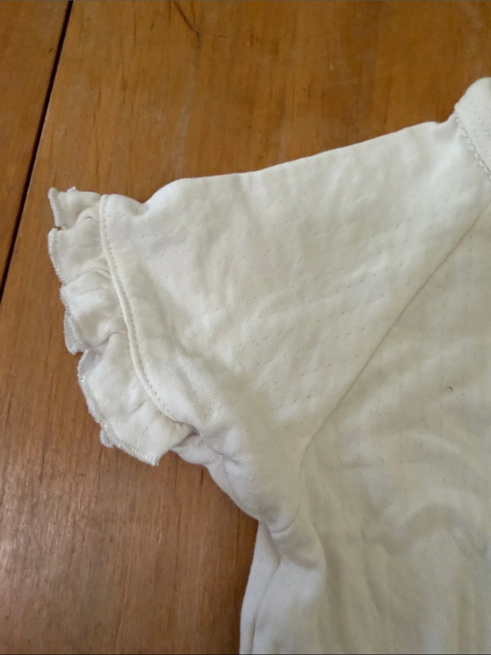 Soft Cream Button-Front Baby Romper Petite Maison sz 18 mos one piece